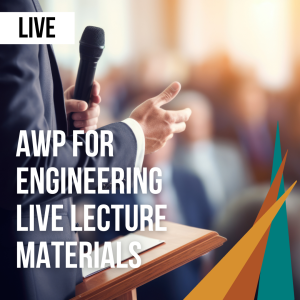 Instructor leading AWP for Engineering live lecture session